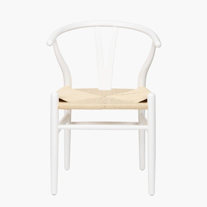 Quinn Wishbone Dining Chairs - White Beech2 - Duck Barn Interiors