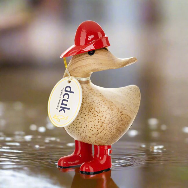 Rainy Day Ducky - Red - Duck Barn Interiors