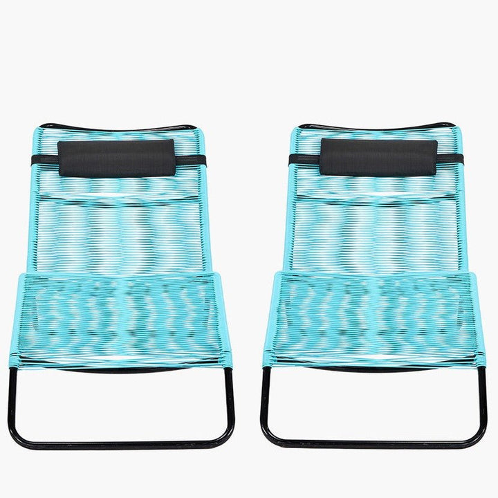 Rio Blue Outdoor Sunloungers (Pair)7 - Duck Barn Interiors