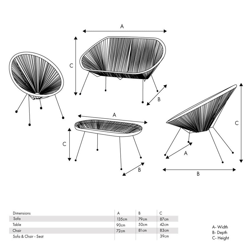 Rio Red Outdoor Seating Set15 - Duck Barn Interiors