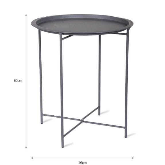 Rive Droite Bistro Tray Table - Charcoal3 - Duck Barn Interiors