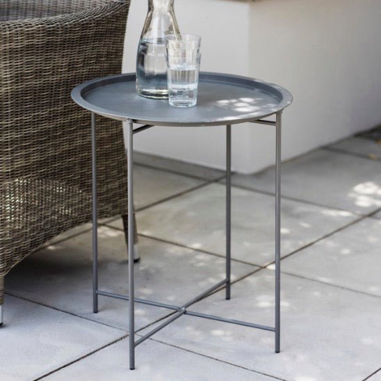 Rive Droite Bistro Tray Table - Charcoal1 - Duck Barn Interiors