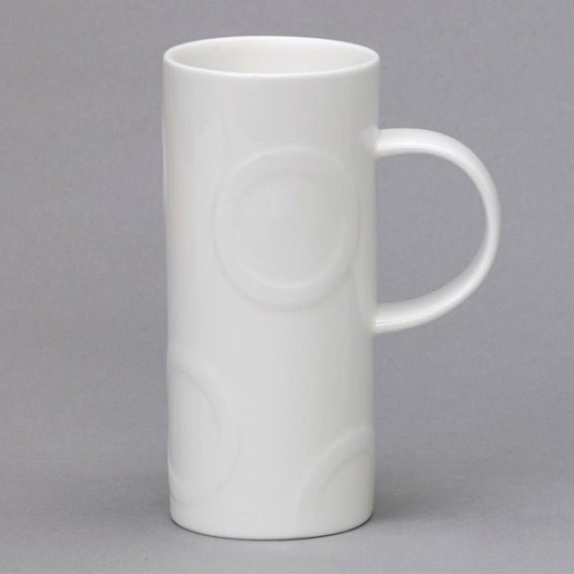 Skinny Hoop White Bone China Mug - Duck Barn Interiors