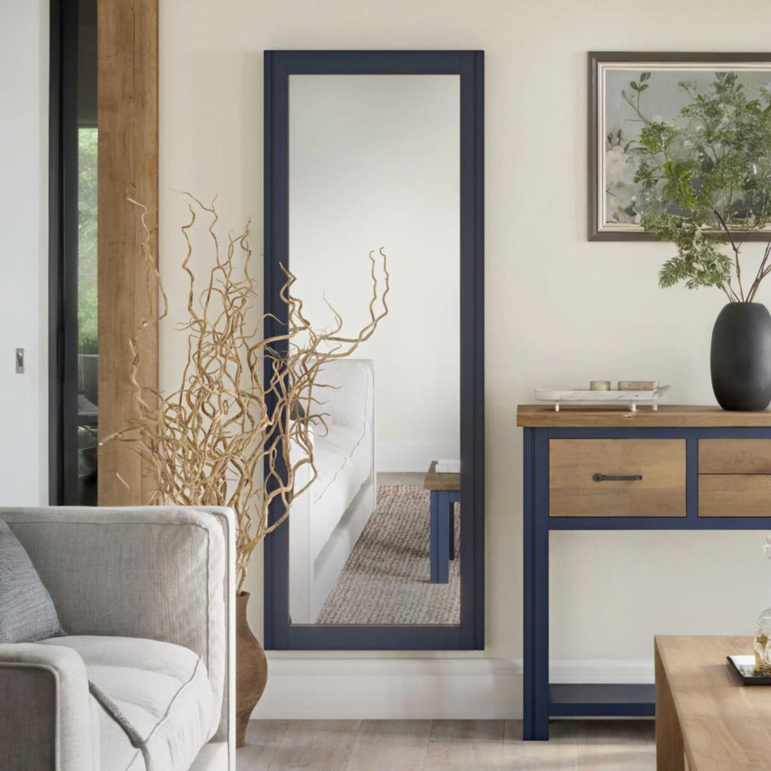 Splash of Blue Extra Long Wall Mirror3 - Duck Barn Interiors