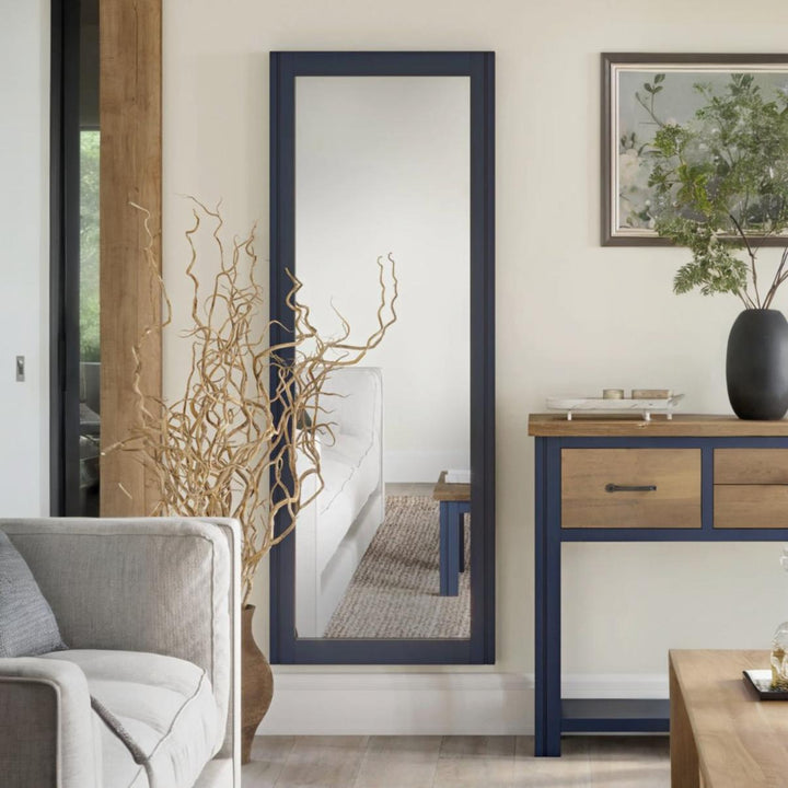 Splash of Blue Extra Long Wall Mirror3 - Duck Barn Interiors