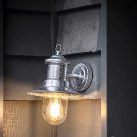 St Ives Ships Outdoor Light - Galvanised Steel - Duck Barn Interiors