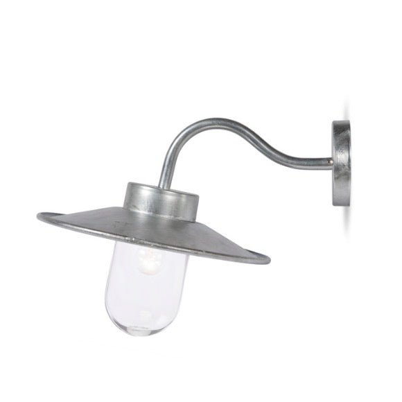 St Ives Swan Neck Outdoor Light - Silver - Duck Barn Interiors