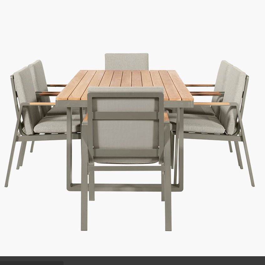 Stockholm Limestone Outdoor 6 Seater Dining Set - Duck Barn Interiors