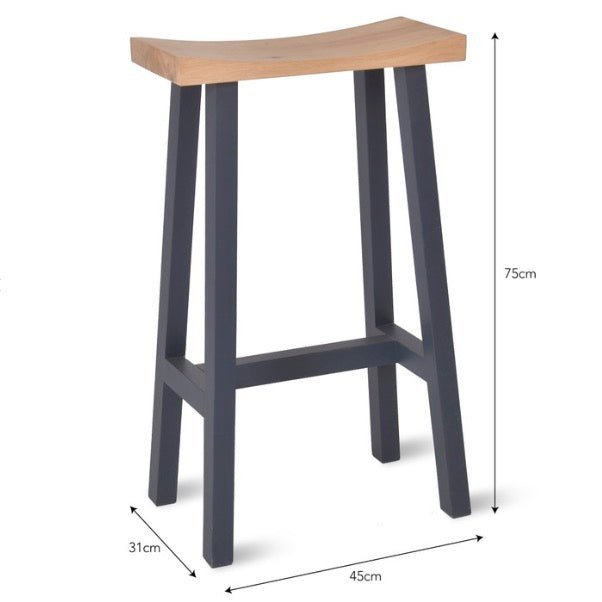 Tall Clockhouse Bar Stool - Carbon4 - Duck Barn Interiors