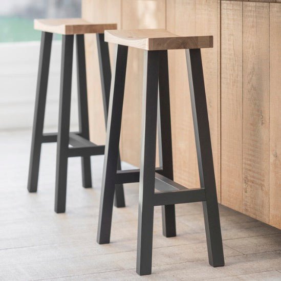 Tall Clockhouse Bar Stool - Carbon1 - Duck Barn Interiors