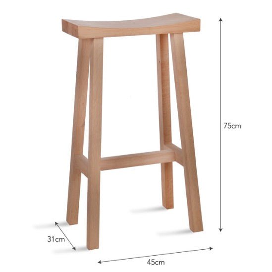 Tall Clockhouse Bar Stool - Natural3 - Duck Barn Interiors