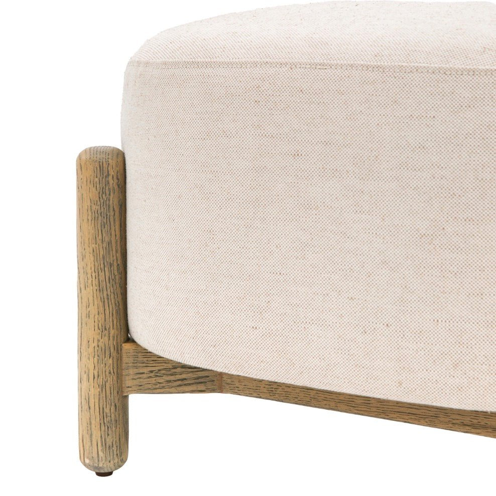 Tindon Round Footstool - Natural8 - Duck Barn Interiors