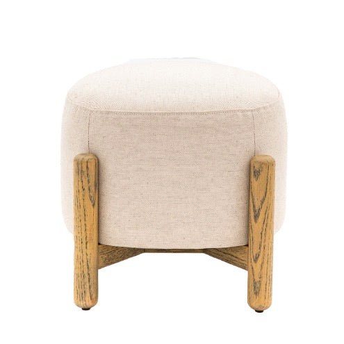 Tindon Round Footstool - Natural6 - Duck Barn Interiors