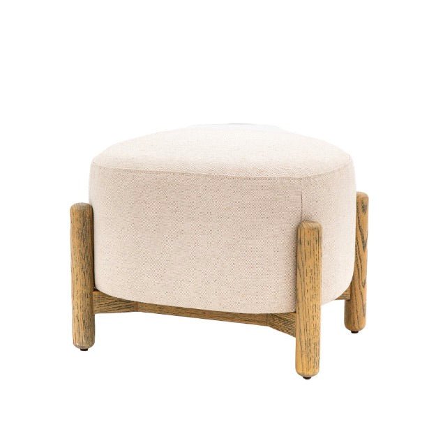 Tindon Round Footstool - Natural5 - Duck Barn Interiors