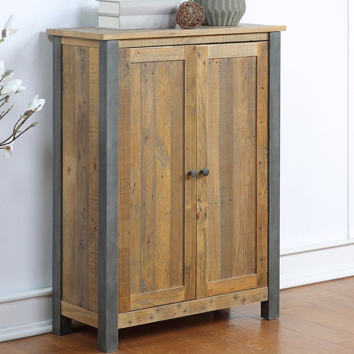 Urban Elegance - Reclaimed Large Shoe Storage Cupboard8 - Duck Barn Interiors