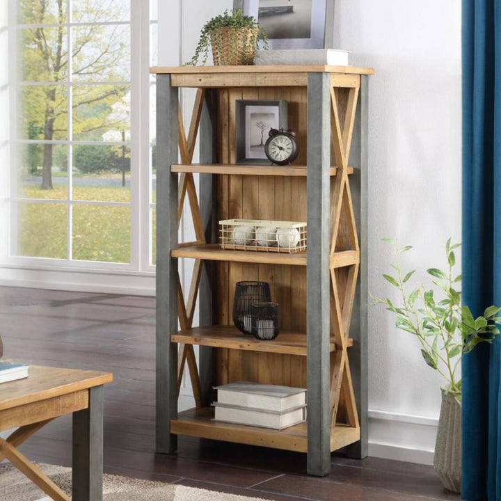 Urban Elegance - Reclaimed Small Bookcase1 - Duck Barn Interiors