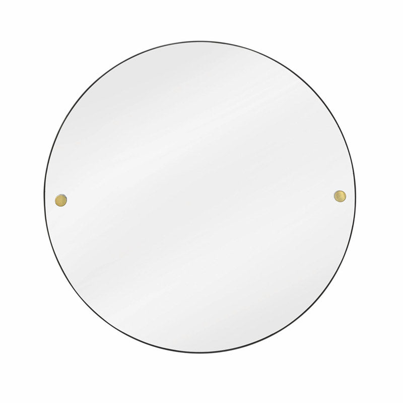 Adelphi Round Wall Mirror in Black - Steel3 - Duck Barn Interiors