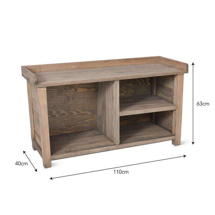 Aldsworth Wooden Welly Bench5 - Duck Barn Interiors