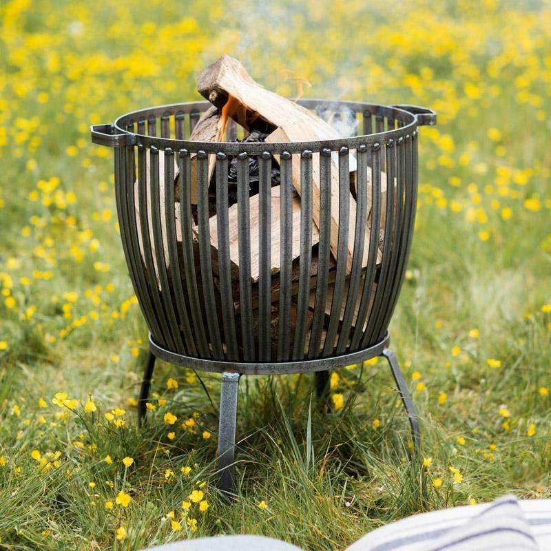 Barrington Raw Metal Fire Pit - Large - Duck Barn Interiors