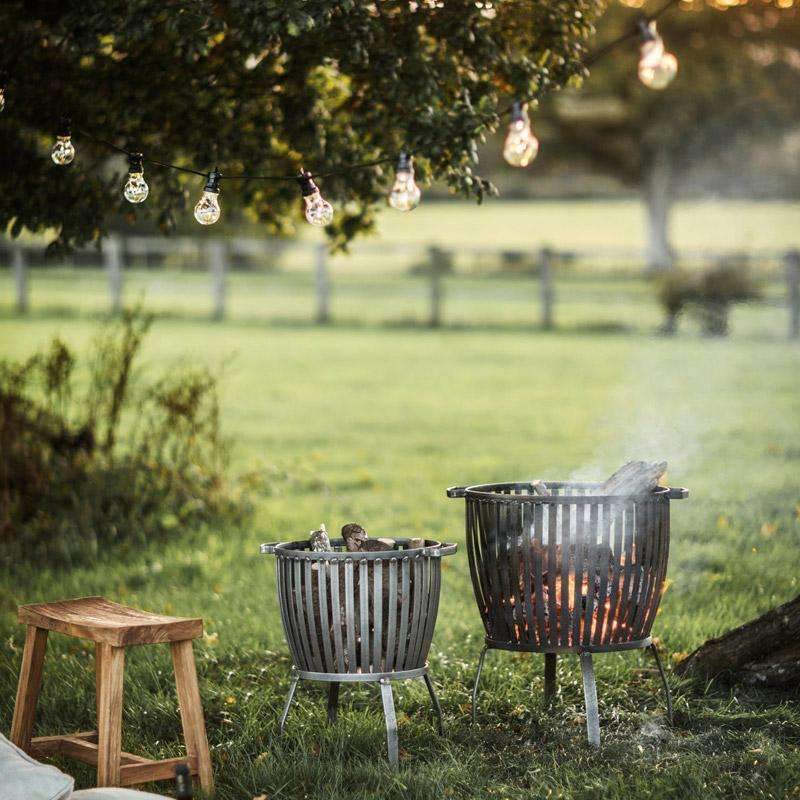 Barrington Raw Metal Fire Pit - Large - Duck Barn Interiors