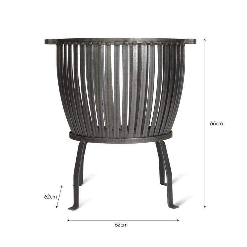 Barrington Raw Metal Fire Pit - Large6 - Duck Barn Interiors