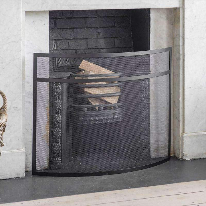 Bretforton Firescreen in Black - Large1 - Duck Barn Interiors