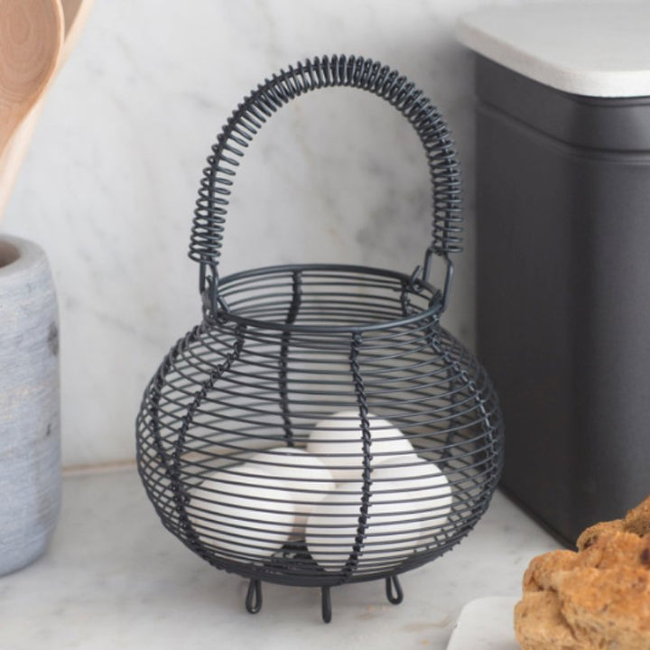 Brompton Egg Basket - Carbon1 - Duck Barn Interiors