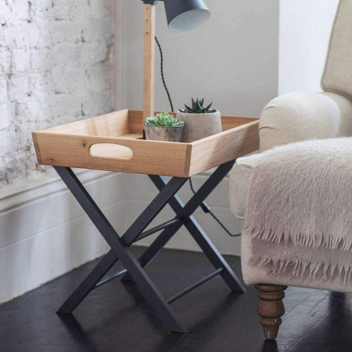 Butlers Side Table in Carbon - Oak - Duck Barn Interiors