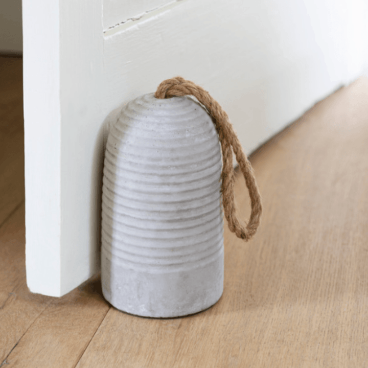 Cement Doorstop - Pale Grey2 - Duck Barn Interiors