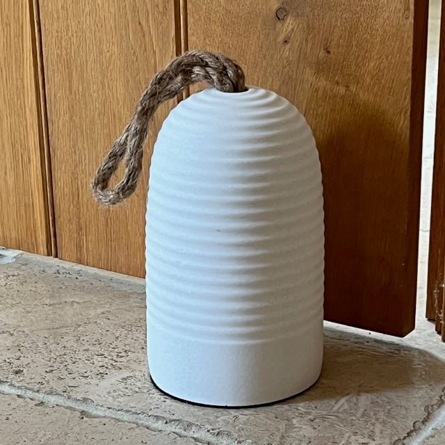 Cement Doorstop - Pale Grey1 - Duck Barn Interiors