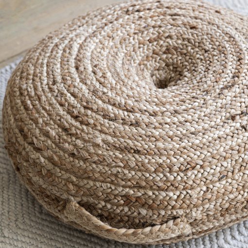 Cerney Jute Floor Cushion2 - Duck Barn Interiors