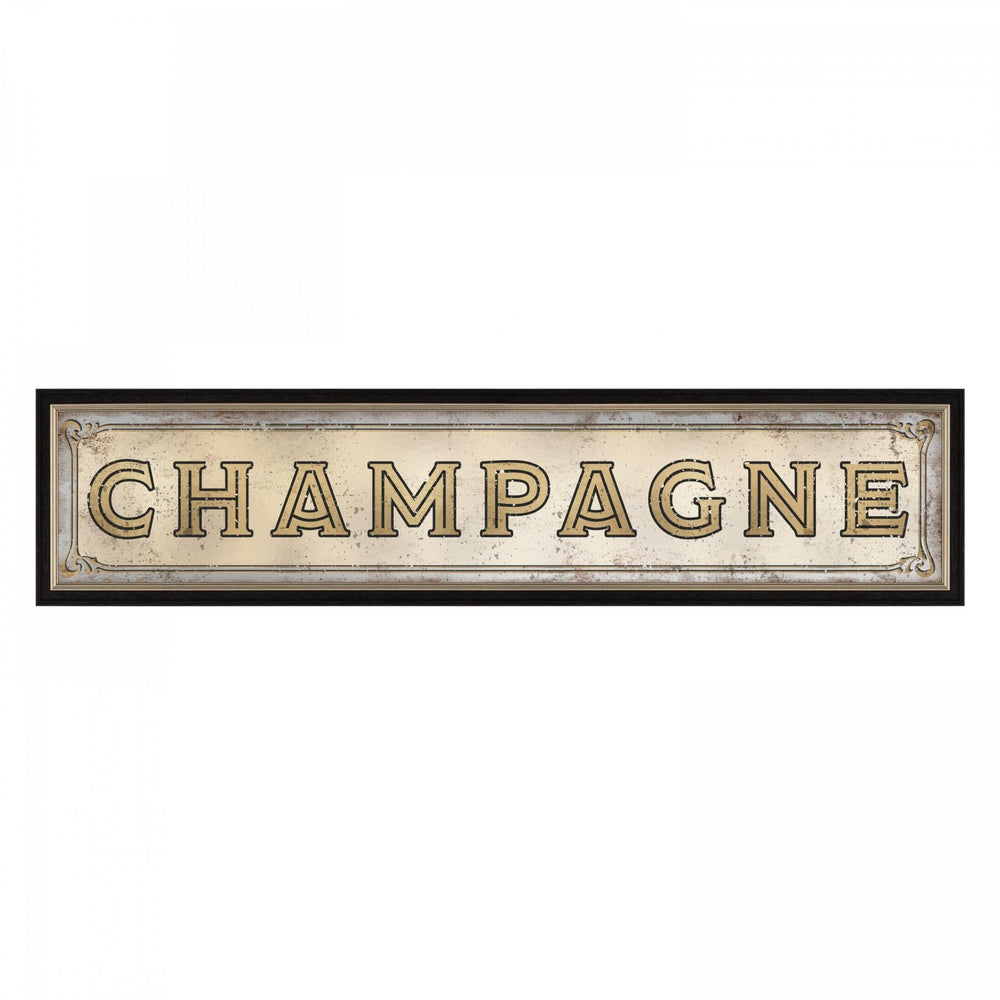 Champagne Printed Mirror - Duck Barn Interiors