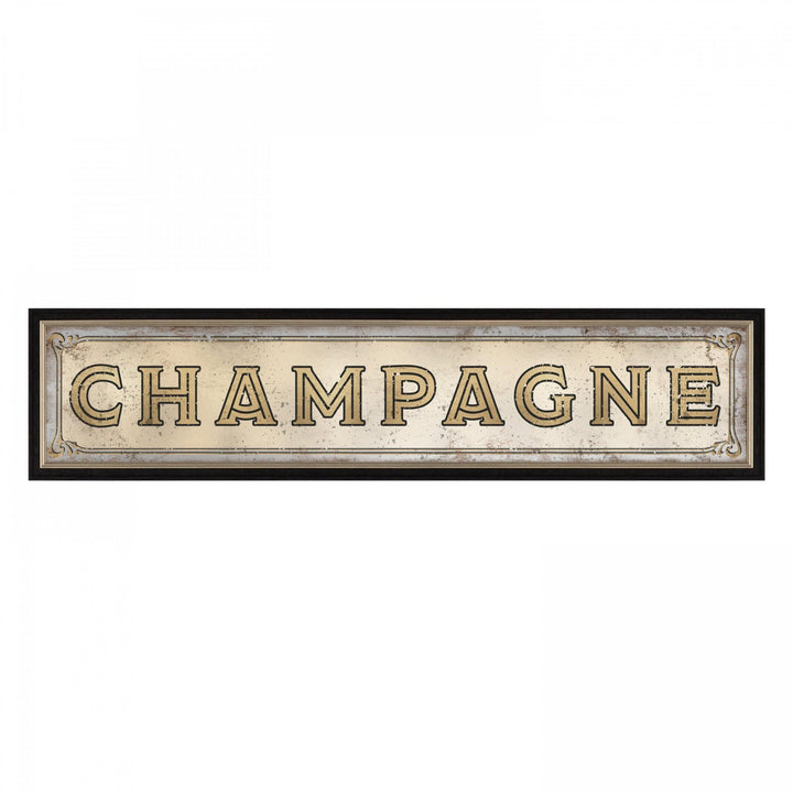 Champagne Printed Mirror - Duck Barn Interiors