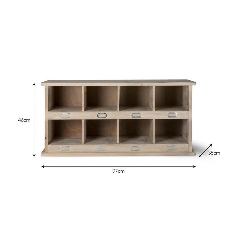 Chedworth 8 Shoe Locker - Spruce2 - Duck Barn Interiors