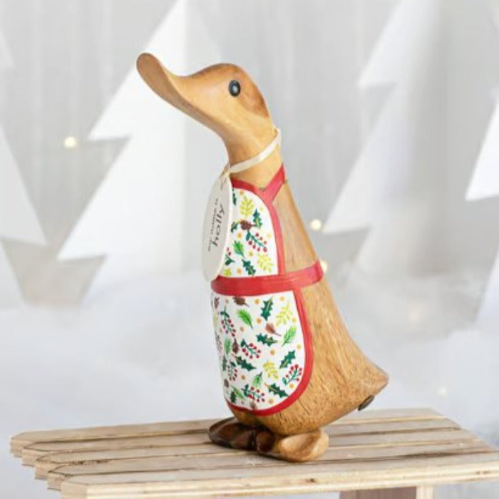 Baker Duckling in Holly Apron1 - Duck Barn Interiors