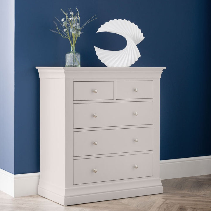 Clermont 2 Over 3 Chest of Drawers - Light Grey1 - Duck Barn Interiors