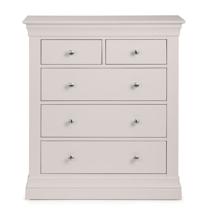 Clermont 2 Over 3 Chest of Drawers - Light Grey3 - Duck Barn Interiors