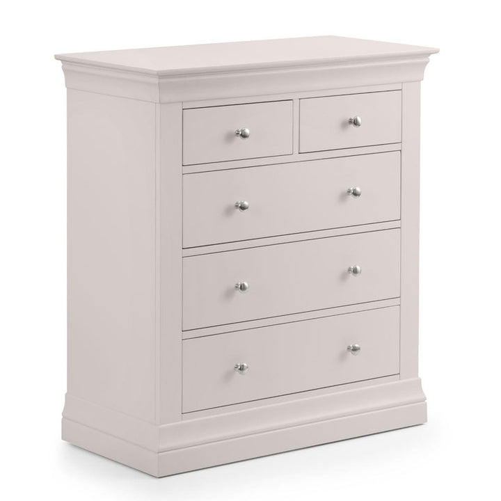 Clermont 2 Over 3 Chest of Drawers - Light Grey4 - Duck Barn Interiors