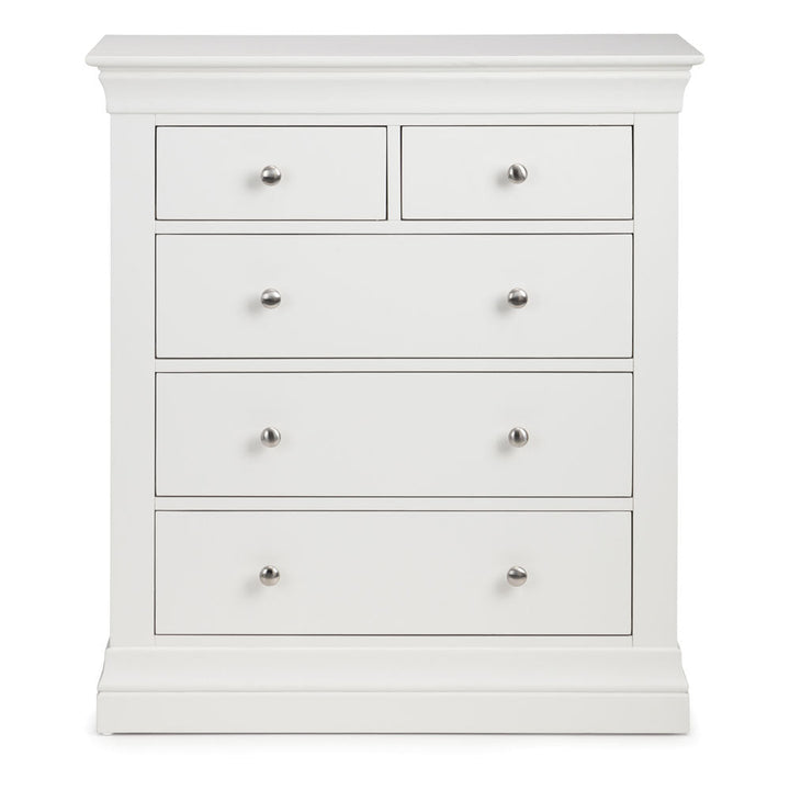 Clermont 2 Over 3 Chest of Drawers - White - Duck Barn Interiors