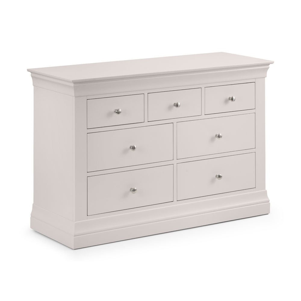 Clermont 3 Over 4 Chest of Drawers - Light Grey3 - Duck Barn Interiors