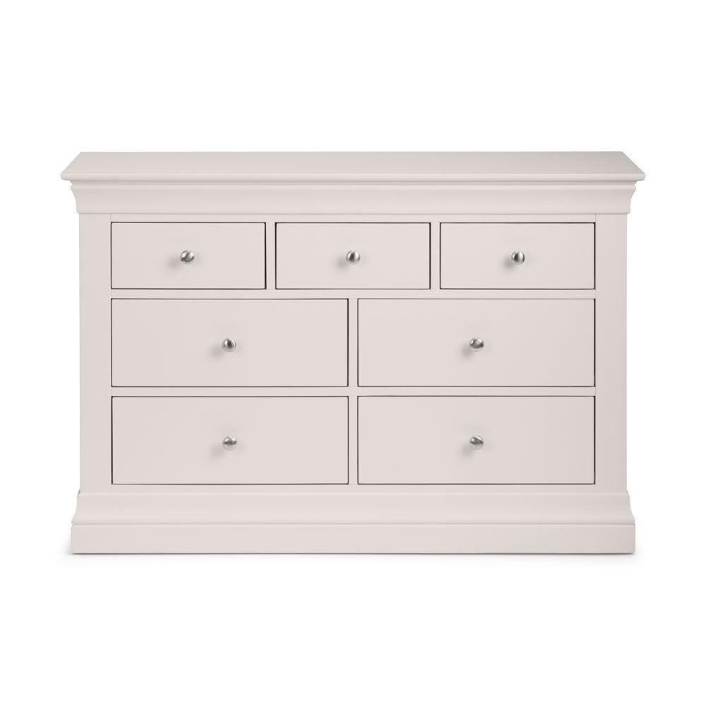 Clermont 3 Over 4 Chest of Drawers - Light Grey4 - Duck Barn Interiors