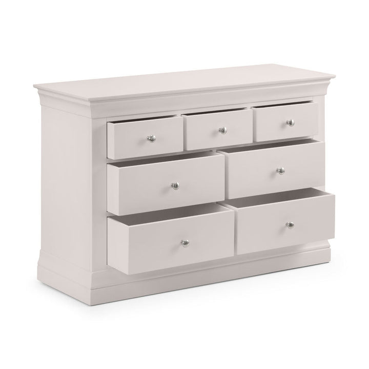 Clermont 3 Over 4 Chest of Drawers - Light Grey2 - Duck Barn Interiors