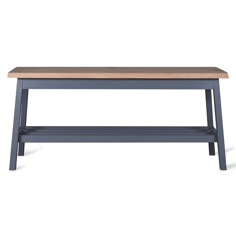 Clockhouse Hallway Bench in Charcoal - Oak & Beech3 - Duck Barn Interiors