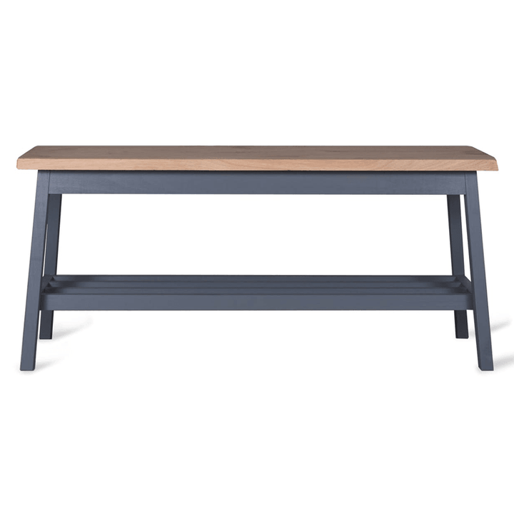 Clockhouse Hallway Bench in Charcoal - Oak & Beech3 - Duck Barn Interiors