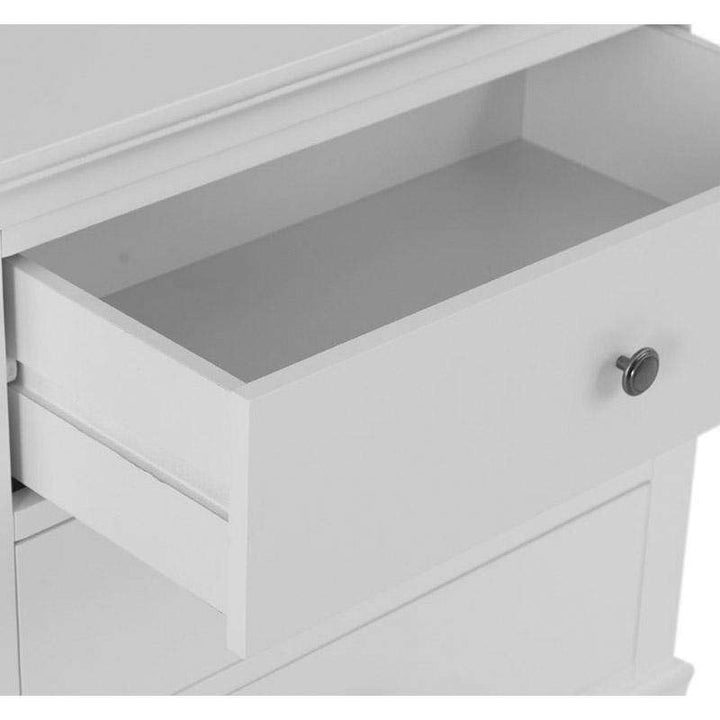 Coastal Chalk White 3 Drawer Chest of Drawers - Duck Barn Interiors