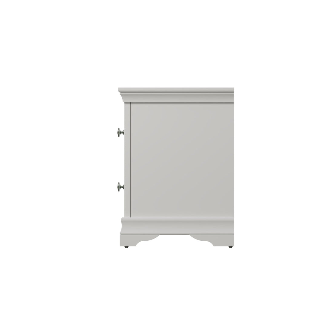 Coastal Chalk White Bedside Cabinet - Duck Barn Interiors