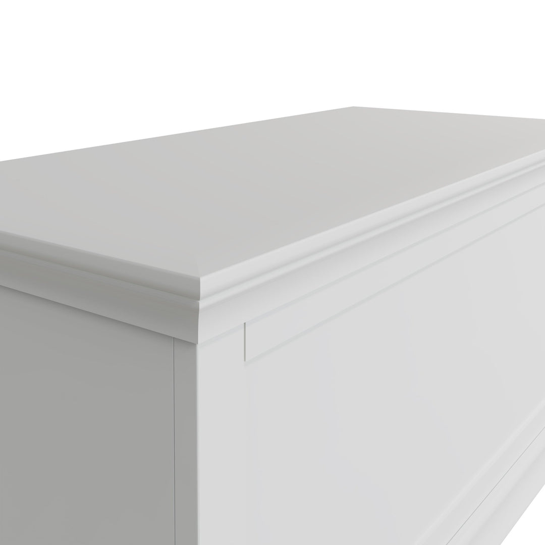 Coastal Chalk White Blanket Box - Duck Barn Interiors