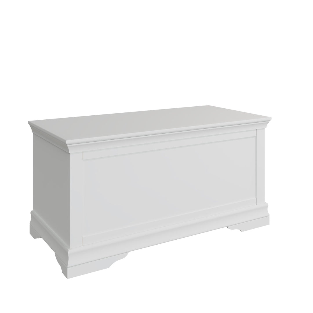 Coastal Chalk White Blanket Box - Duck Barn Interiors