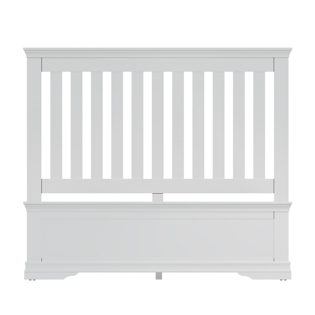 Coastal Chalk White Double Bed Frame 4ft 6" - Duck Barn Interiors