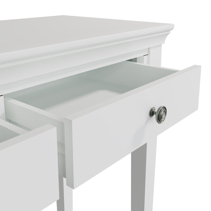 Coastal Chalk White Dressing Table - Duck Barn Interiors